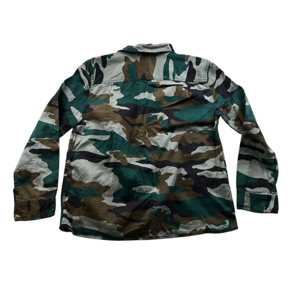 J.Crew Mercantile  Womens Shirt Jacket XS Utility Camo Shacket Green Outdoors - Picture 2 of 11